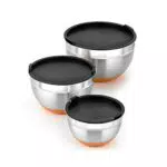 Set de 3 Boles de Acero Inoxidable BRA A273010, 0.4 litros