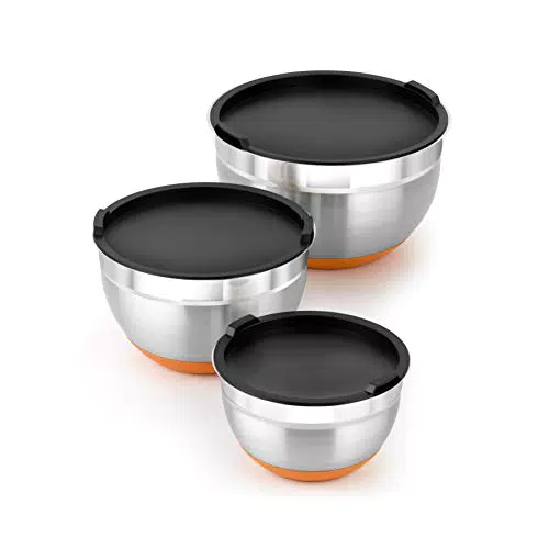 Set de 3 Boles de Acero Inoxidable BRA A273010, 0.4 litros