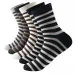 Calcetines Hombre, 6 Pares, Estampados, Rayas, Multicolor