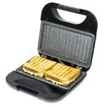 Cecotec Sandwichera con Revestimiento Antiadherente Rock’nToast Square. 750 W