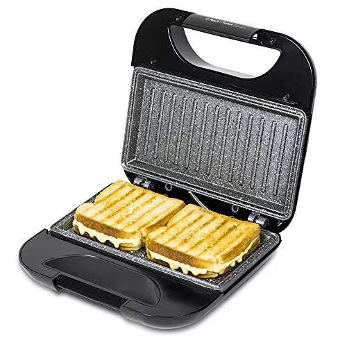 Cecotec Sandwichera con Revestimiento Antiadherente Rock’nToast Square. 750 W