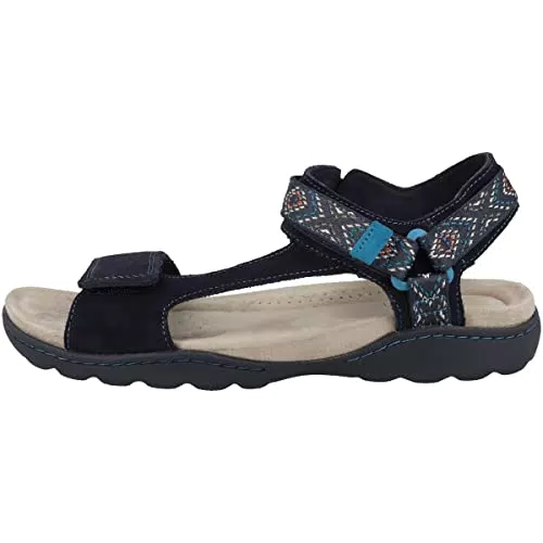 Clarks Amanda Step, Sandalia, para Mujer, Azul