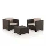 Conjunto de jardín diva tete a tete beige