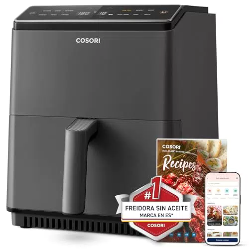 Freidora de Aire COSORI con Wifi y Doble Resistencia, 60+ Recetas de Chef en Español