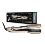 Plancha de Pelo de Vapor Saint Algue con Placas de Titanio - Alisado Profesional y Protección del Cabello