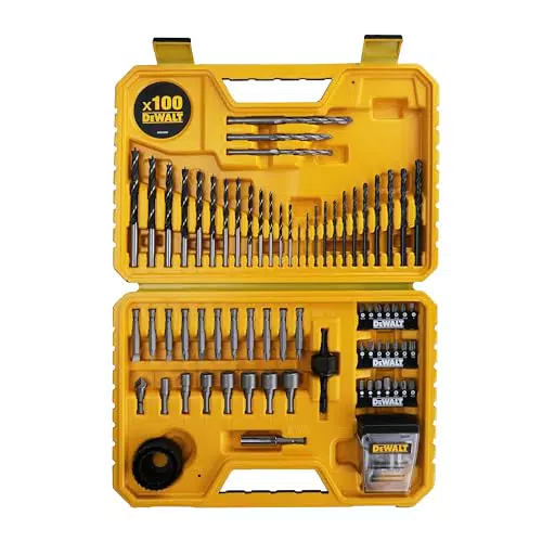 Juego de Brocas DeWalt para Taladrar Madera, Metal y Mampostería con Puntas para Atornillar