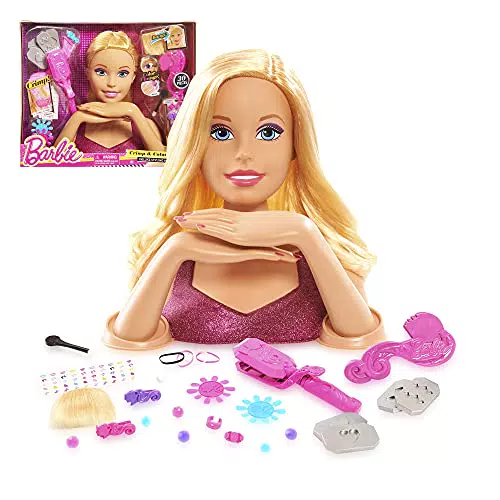 Famosa- Giochi Preziosi, Busto Barbie Deluxe, incluye 30 accesorios
