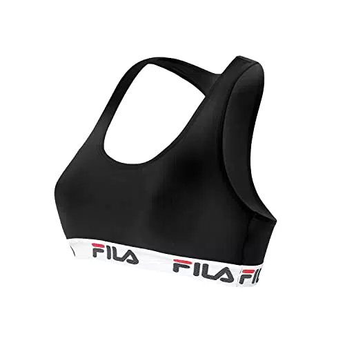 FILA Sujetador Deportivo Mujer algodón, Top Deportivo Mujer