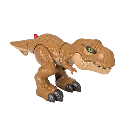 Fisher-Price Imaginext Jurassic World T-Rex, dinosaurio de juguete con movimientos