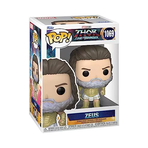Figura de Vinilo Coleccionable Funko Pop! Thor Love And Thunder Zeus - Mercancia Oficial