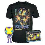 Funko Pop! & tee: Marvel Blacklight - Rescue M - Medium - Camiseta