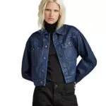 G-STAR RAW Chaqueta Cropped Utility Para Mujer, Azul