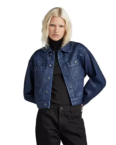 G-STAR RAW Chaqueta Cropped Utility Para Mujer, Azul