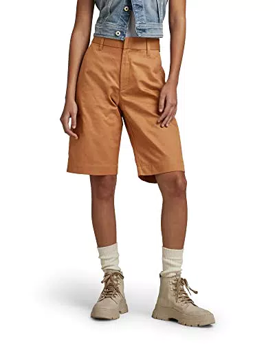 Shorts G-Star RAW Chino para Mujer - Marrón