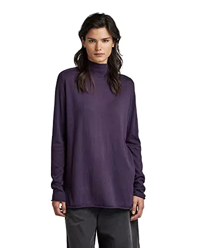 Suéter G-Star RAW Essential Mock para Mujer - Púrpura