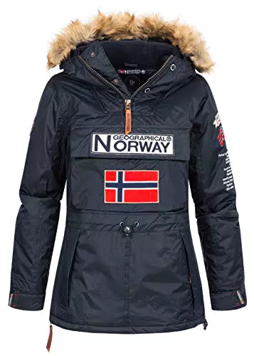 Parka Geographical Norway Mujer Boomera Nuevo - Azul Marino