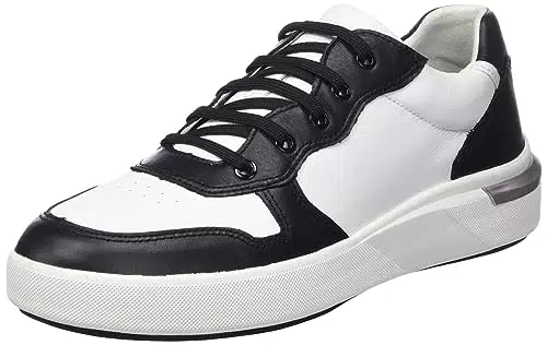 Zapatillas Mujer Geox D Dalyla A - Blanco y Negro