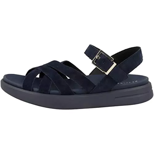 Geox D XAND 2S, Sandalia Mujer, Navy