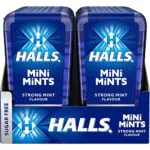 Caramelos Halls Mini Mints sabor Menta Fuerte - Paquete de 12 envases
