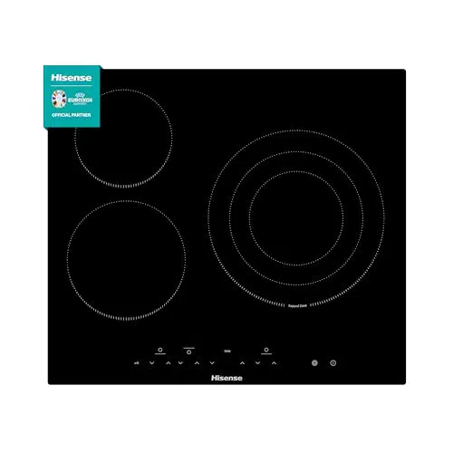 Hisense I6341CB - Placa Inducción, 3 Zonas, 1 Con Foco Gigante 29 cm