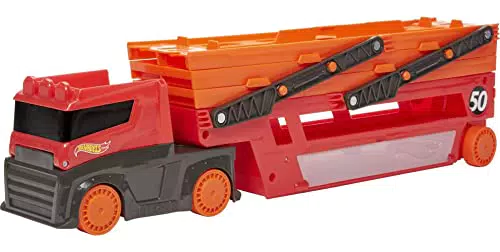 Hot Wheels - Camión Transportador de coches de juguete regalos para niños y niñas +5