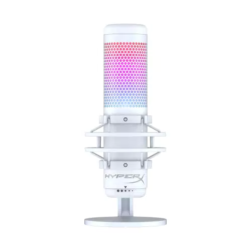 Micrófono HyperX QuadCast S USB con iluminación RGB y cuatro patrones polares
