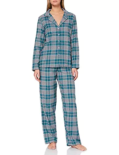 Conjunto de Pijama de Manga Larga en Franela Mujer - Iris & Lilly