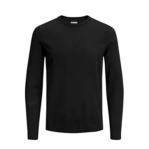 Jack & Jones Jjebasic Knit Crew Neck Noos Suéter, Negro