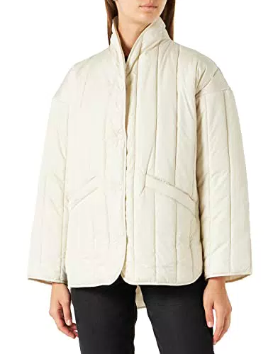 Jack & Jones Jxalice Noos-Chaqueta Acolchada, Color Blanco