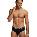 KARL LAGERFELD Hombre Slips Logo Negro