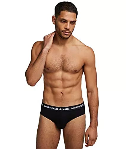 KARL LAGERFELD Hombre Slips Logo Negro