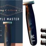 Recortadora de Barba King C Gillette Style Master - Inalámbrica con Hoja 4D y 3 Peines