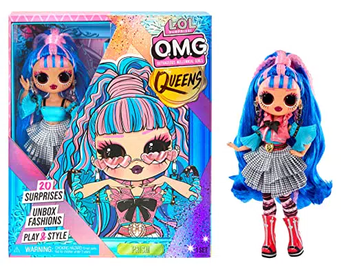 L.O.L. Surprise! LOL Surprise Muñeca OMG Queens - PRISM - Con 20 sorpresas que incluyen Ropa