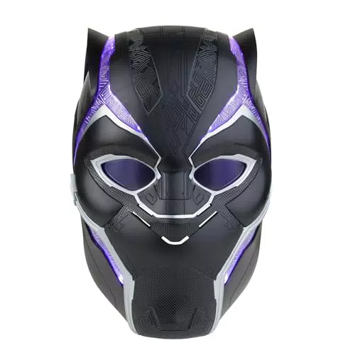 Marvel Hasbro Legends Series - Nero Panther - Casco electrónico Premium para Juego de rol - con Luces y un Visor Que se Sube y se Baja