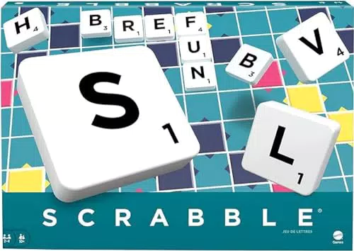 Mattel Games Scrabble, Versión Española, Juego de mesa clásico original