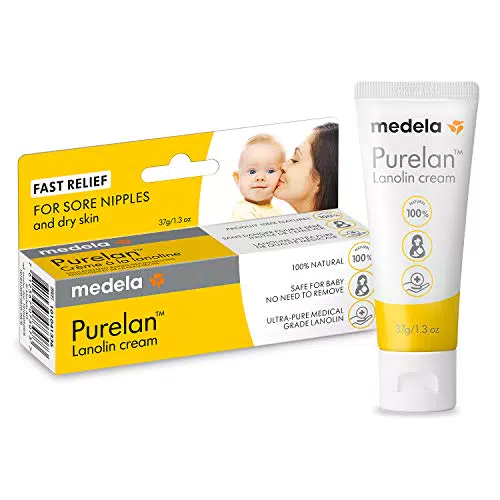 Crema de Lanolina Medela Purelan para Pezones Sensibles, Alivio Natural y Dermatológicamente Probado