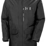 Mens Helly Hansen Rigging Ins Rain Coat, Negro