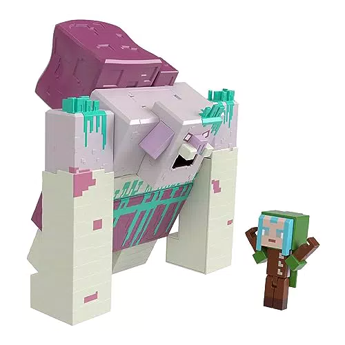 Minecraft Legends Devorador con slime Figura de acción grande con accesorios