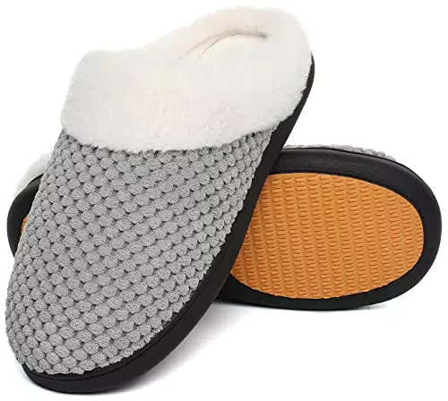 Zapatillas Mishansha de Casa Invierno con Espuma Viscoelástica - Gris