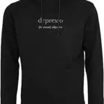 Sudadera con Capucha Mister Tee Depresso para Hombre - Negro