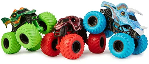 Monster Jam, Paquete de 3 Charged Beasts, Camiones geniales en Escala 1:64