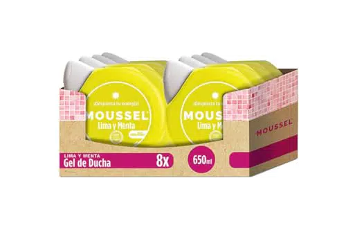 Moussel Gel de Ducha Revitalizante, con Lima y Menta