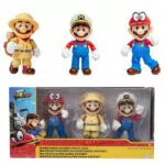 Nintendo Super Mario - Multipack Odyssey de 3 Figuras Mario de 10 cm Las Figuras Tienen Hasta 11 Puntos de Articulación y Poses Únicas - Juguete para Niños 3 Años +