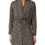 Only Onlcory L/S V-Neck Tunic Wvn Noos Blusas, Blue Indigo/Aop:Black Leo