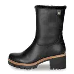 Panama Jack Piola, Mid Calf Boot Mujer, Negro