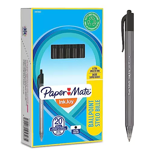 Bolígrafo retráctil Paper Mate InkJoy 100RT - Punta media 1 mm