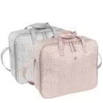 Maleta De Clínica Pasito a Pasito Flower Mellow - Bolsa De Maternidad Organizadora en Polipiel Estampada con Flores - Rosa