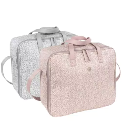 Maleta De Clínica Pasito a Pasito Flower Mellow - Bolsa De Maternidad Organizadora en Polipiel Estampada con Flores - Rosa