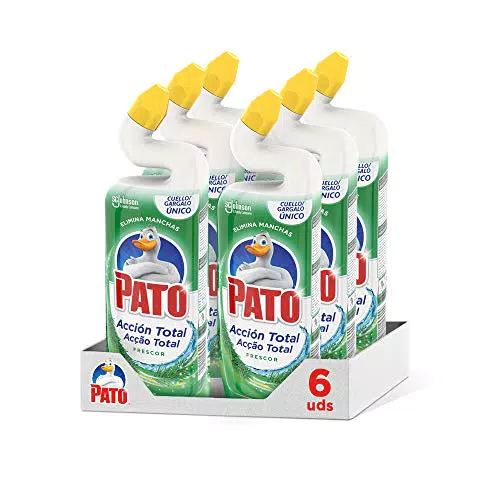 Limpiador Quitamanchas Para Inodoro Pato WC Power Frescor Total - Pack 6 unidades