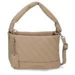 Pepe Jeans Kylie Bolso Bandolera Beige 26X19x11 cms Piel sintética